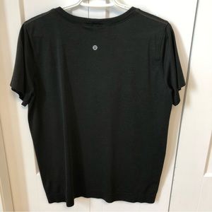 Lululemon swiftly relaxed short sleeve, dark green, size 10